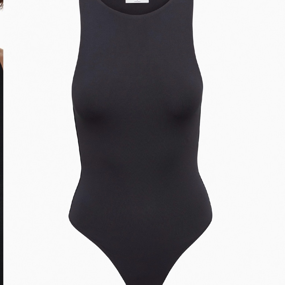 Aritzia Babaton ‘90s Bodysuit Black Double Lined Large